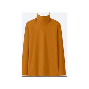Uniqlo Compact Cotton Yellow Turtleneck